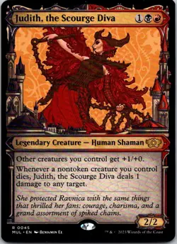 Magic the Gathering Judith, the Scourge Diva Showcase Multiverse Legends MTG - Image 1
