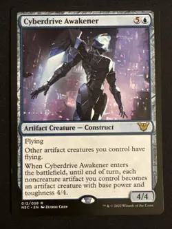 1x Cyberdrive Awakener (012) Commander: Neon Dynasty LP MTG Magic x1 MKE - Image 1