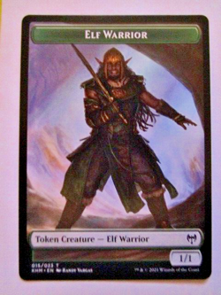 MTG Elf Warrior 015/023 Token Khm Kaldheim Near Mint Pack Fresh!! - Image 1