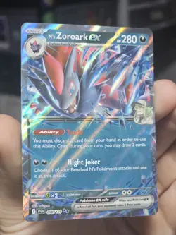 N's Zoroark ex 098/159 Double Rare Holo SV09: Journey Together NM Pokemon - Image 1