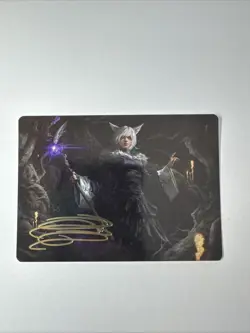 MTG FINAL FANTASY ART SERIES 21/53 Gold Stamped Y’shtola Nights Blessed - Image 1
