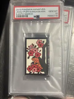 PSA 10 2013 POKEMON HANAFUDA KANTO MARCH JIGGLYPUFF/KANGASKHAN - Image 1