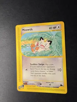 Meowth 78/144 Skyridge Common Non-Holo Pokemon Card WOTC 2003 - Lightly Played - Image 2