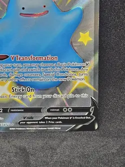 Ditto V SHINY SV118/SV122 Shining Fates NM Full Art Ultra Rare Pokemon TCG - Image 5