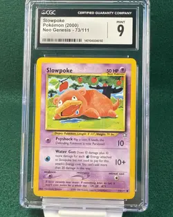 Slowpoke Pokemon (2000) Neo Genesis 73/111 CGC 9 MINT - Image 1