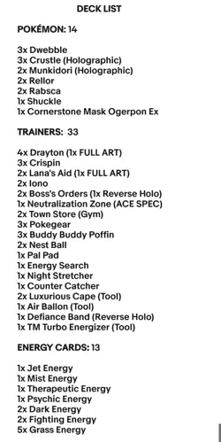 Crustle & Rabsca "Wall Stall" - Pokemon TCG - OutTheBoxTCG Custom Meta Deck - Image 2