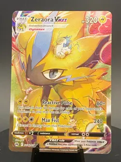 Zeraora VMAX GG42/GG70 Crown Zenith Ultra Rare Holo Full Art Pokemon TCG NM - Image 1