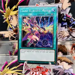 Yugioh Dark Burning Magic RA04-EN246 Platinum Secret Rare 1st Ed Near Mint - Image 1