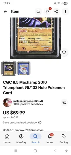 Pokemon Cards Collection Reserved 12 CGC Graded Machamp Cards - Image 5