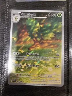 Pokemon TCG Sawsbuck 092/086 Sv: White Flare Holo Card English Edition - Image 1