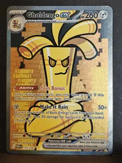 Pokemon TCG Gholdengo EX Special Illustration Rare Card 252/182 Paradox Rift - Image 1