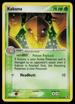 Pokemon Card - Kakuna FireRed & LeafGreen 36/112 Uncommon Reverse Holo - Image 1