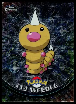 Weedle #13 - Topps Chrome Series 1 Pokemon Card Played - Image 1