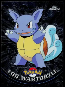 Wartortle #8 - Topps Chrome Series 1 Pokemon Card Played - Image 1