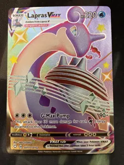 Lapras VMAX SV111/SV122 Shining Fates: Shiny Vault Holo Pokemon Card Water Type - Image 1