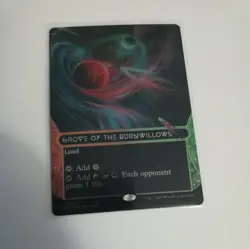 MTG EOE Grove of the Burnwillows Borderless Galaxy Foil Unplayed #107 - Image 1