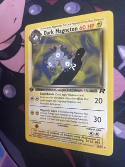 Dark Magneton 28/82 1st Edition Team Rocket Non-Holo WOTC Pokemon Card NM-LP - Image 3