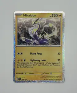 Miraidon - 2025 McDonalds Happy Meal Pokemon Dragon Discovery Card 003/015 NM - Image 1