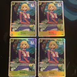 Stussy SR OP13-110 ENGLISH ONE PIECE Card Carrying on His Will - play set x4 - Image 1