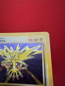 Zapdos 016/102 Base Set Holo WOTC Pokemon Card MP #455 - Image 4