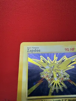Zapdos 016/102 Base Set Holo WOTC Pokemon Card MP #455 - Image 5