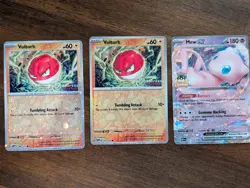 [CUSTOM Cards] Voltorb Prof Program Holo & Cosmo Holo & Mew UltraBall Star Holo - Image 1