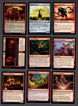 Lot Of 9 Magic: The Gathering Cards (Red) - Image 1
