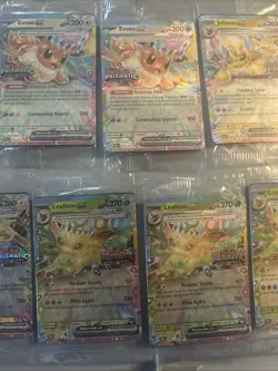 Prismatic Evolutions Surprise Box Stamped Promo Sealed Lot of 9 Cards - Image 3