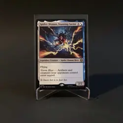 Magic The Gathering Spider-Woman, Stunning Savior MTG Marvel's Spider-Man R 0152 - Image 1