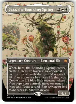 Beza, the Bounding Spring - #287 Regular (Borderless) Bloomburrow - Mtg - Image 1