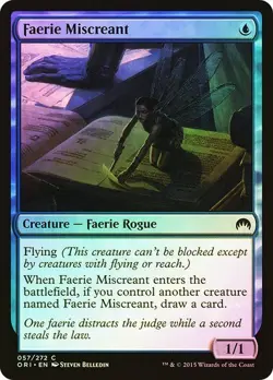 Magic Origins MTG FOIL Faerie Miscreant Magic - Image 1