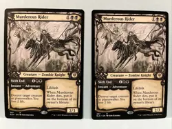 2x Murderous Rider Swift End 287 Throne of Eldraine Showcase MTG Magic Regular - Image 1