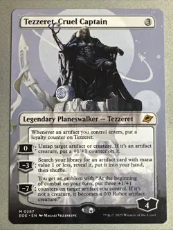 MTG / Tezzeret, Cruel Captain / EOE / #287 / Regular (Borderless) / Mythic / NM - Image 1