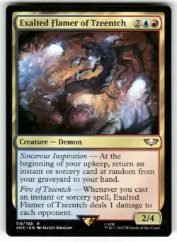 Mtg Exalted Flamer Of Tzeentch NM Universes Beyond Warhammer 40k - Image 1