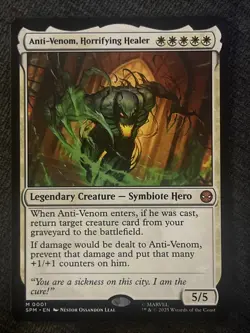 MTG Anti-Venom, Horrifying Healer Marvel's Spider-Man -Mint/Unplayed/Pack Fresh - Image 1