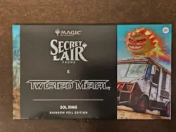 MTG Secret Lair PlayStation Twisted Metal Sol Ring Rainbow Foil Edition - Sealed - Image 1