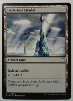Darksteel Citadel *Uncommon* Magic MtG x1 Commander 2018 - Image 1