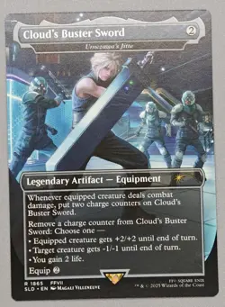 MTG x FINAL FANTASY SECRET LAIR - CLOUD'S BUSTER SWORD #1865 NON-FOIL - Image 1