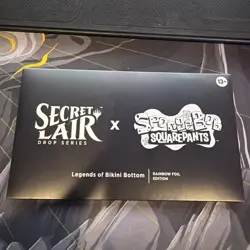 RAINBOW FOIL Legends Of Bikini Bottom MTG Secret Lair SLD SpongeBob SquarePants - Image 1