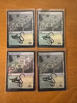 MTG Artist Proof Signed FOIL 4x Etched Cornfield Randy Gallegos ERROR Number - Image 1