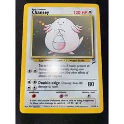 Chansey 3/130 Base Set Pokemon TCG Holo Rare Near Mint Basic - Image 1