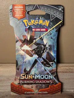Pokemon TCG Sun & Moon Burning Shadows Sleeved Booster Pack - Necrozma - Image 1