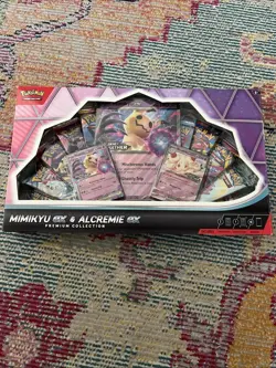 Pokemon TCG: Mimikyu ex & Alcremie ex Premium Collection Box - In Hand NEW - Image 1