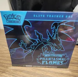 Pokemon Mega Evolution Phantasmal Flames Elite Trainer Box - NEW - FREE SHIPPING - Image 1