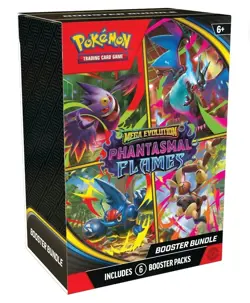 POKEMON TCG - MEGA EVOLUTIONS PHANTASMAL FLAMES - SEALED - BOOSTER BUNDLE - - Image 1
