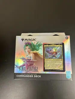 Magic The Gathering Final Fantasy Collector’s Ed. Commander Deck Bundle -in Hand - Image 2