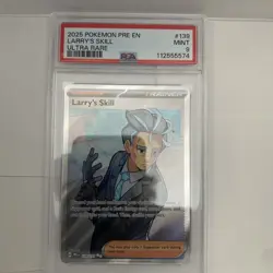 2025 POKEMON PRE EN-PRISMATIC EVOLUTIONS ULTRA RARE #139 LARRY'S SKILL PSA 9 - Image 1