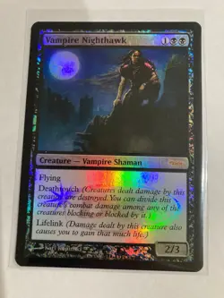 1x FOIL Vampire Nighthaw DCI PROMO (LP+/NM-) MTG - Image 1
