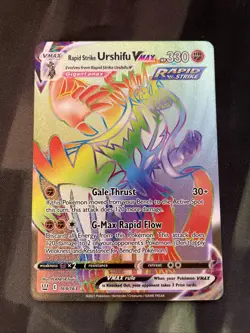 Rapid Strike Urshifu VMAX (Secret) 169/163 Swsh05: Battle Styles Holo Pokemon - Image 1