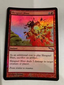 1x FOIL Sharpnel Blast -NM- MTG CURVED - Image 1